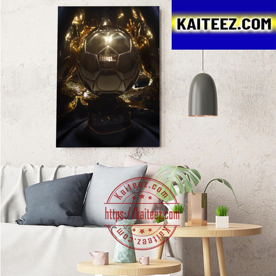 Ballon D'or France Football 2022 Art Decor Poster Canvas