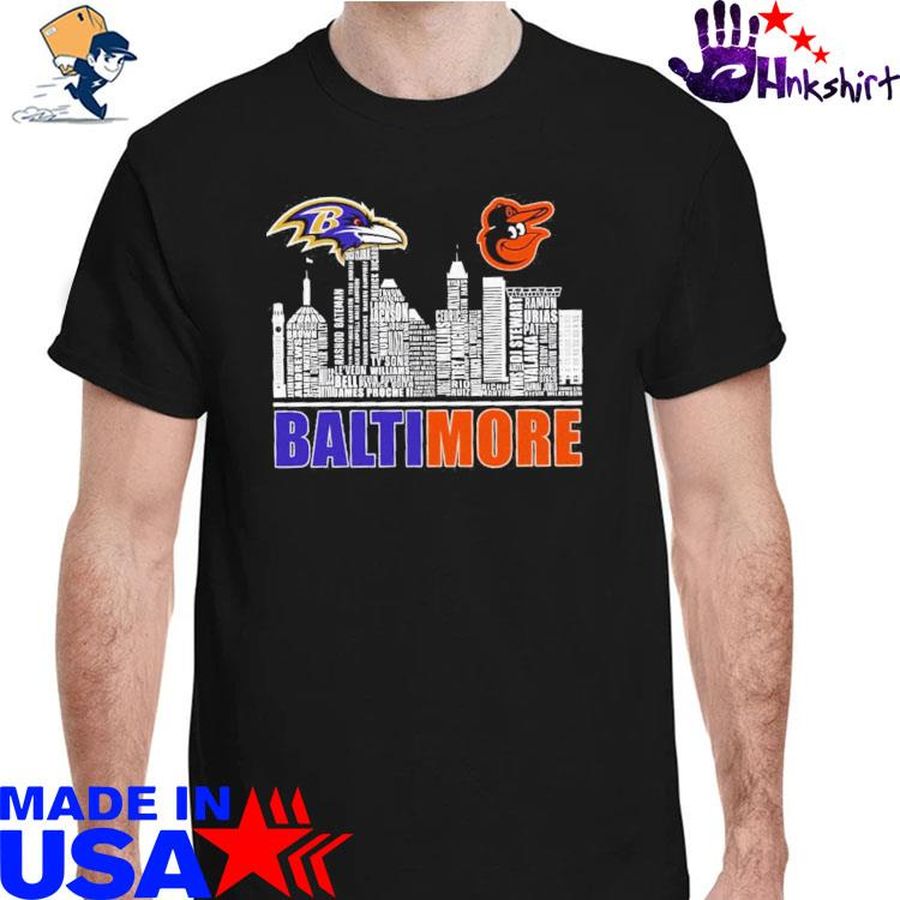 Baltimore Ravens and Baltimore Orioles Baltimore city shirt