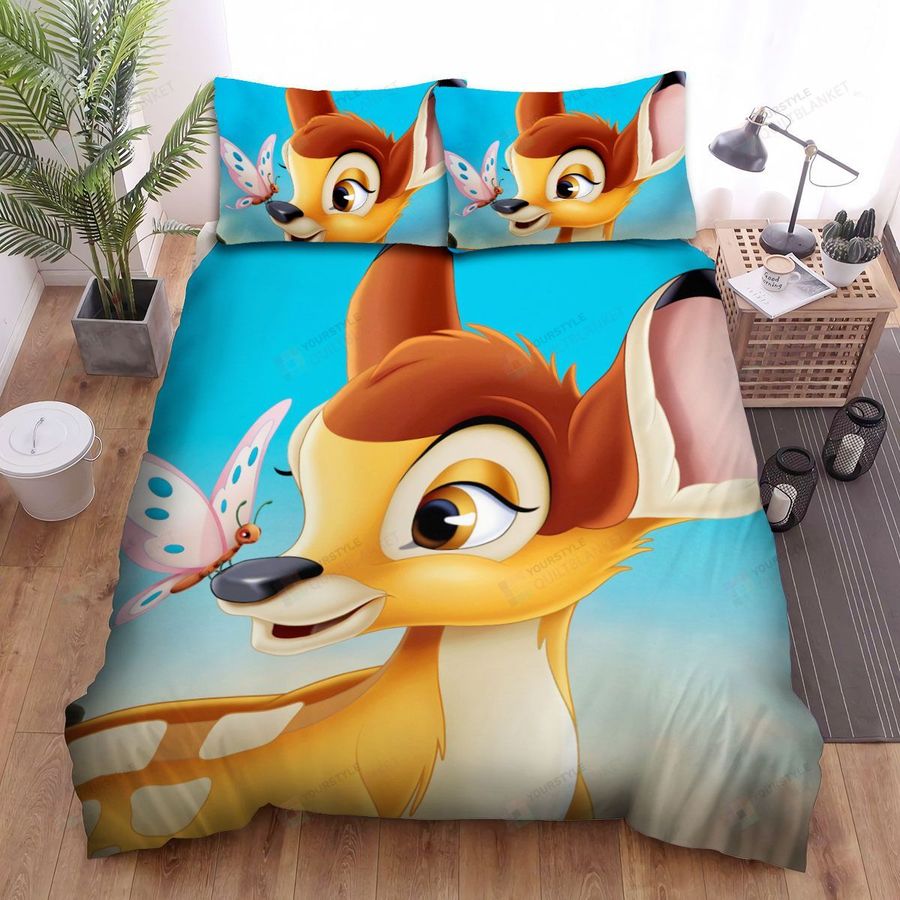Bambi Bambi And Butterfly Bed Sheets Spread Duvet Cover Bedding Sets