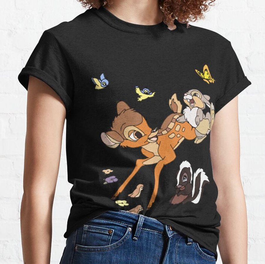 Bambi Thumper And Flower Classic T-Shirt
