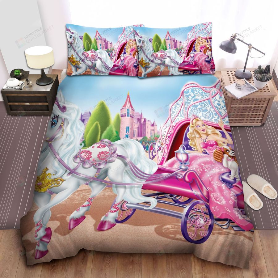 Barbie Cariage Bed Sheets Duvet Cover Bedding Sets