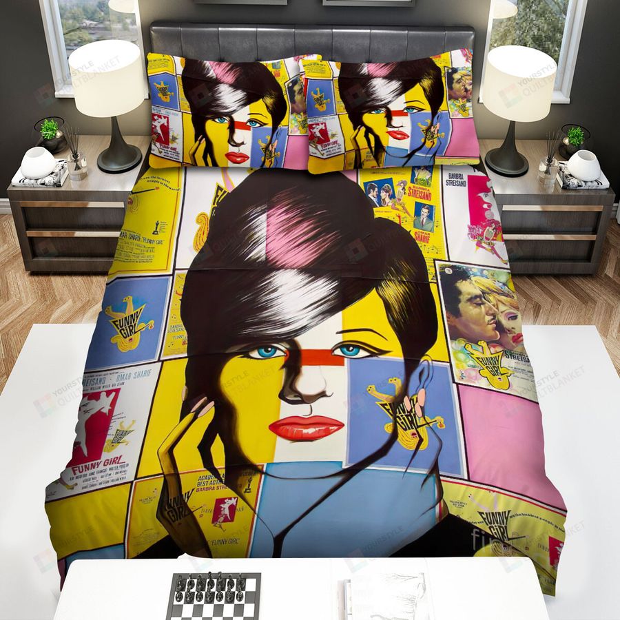 Barbra Streisand Poster Bed Sheets Spread Comforter Duvet Cover Bedding Sets