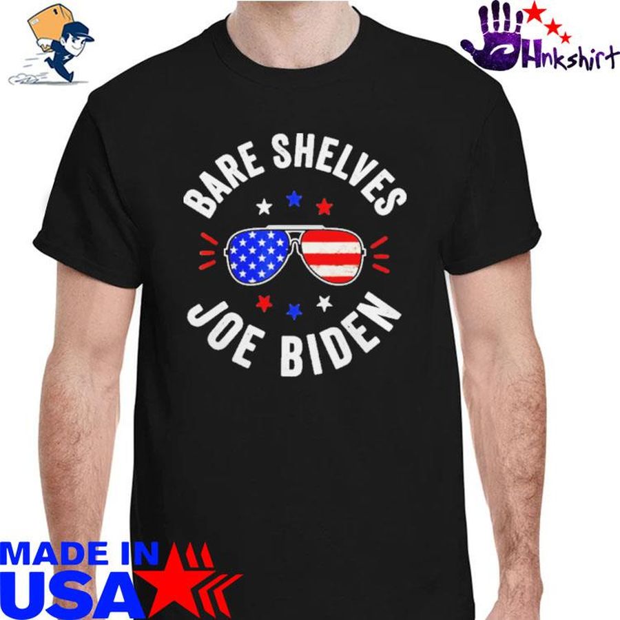 Bare Shelves Joe Biden Sunglasses Us Flag Shirt