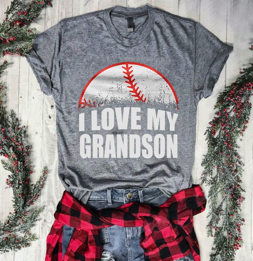 Baseball I Love My Grandson Shirt