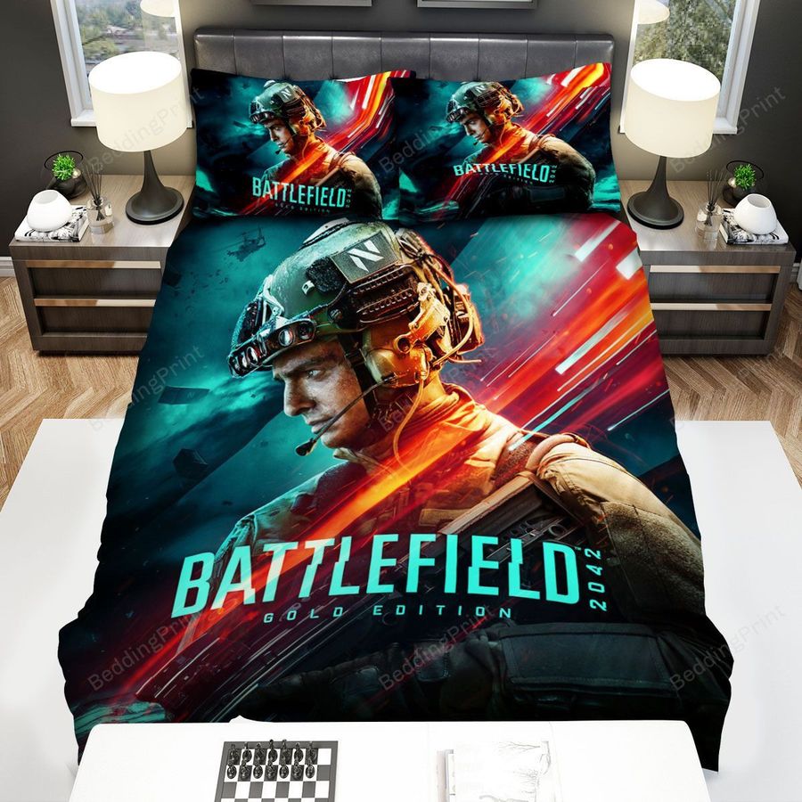 Battlefield 2042 Game Bed Sheets Duvet Cover Bedding Sets