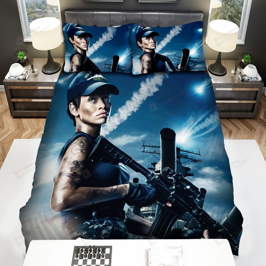 Battleship  Rihanna Poster Bed Sheets Spread Comforter Duvet Cover Bedding Sets