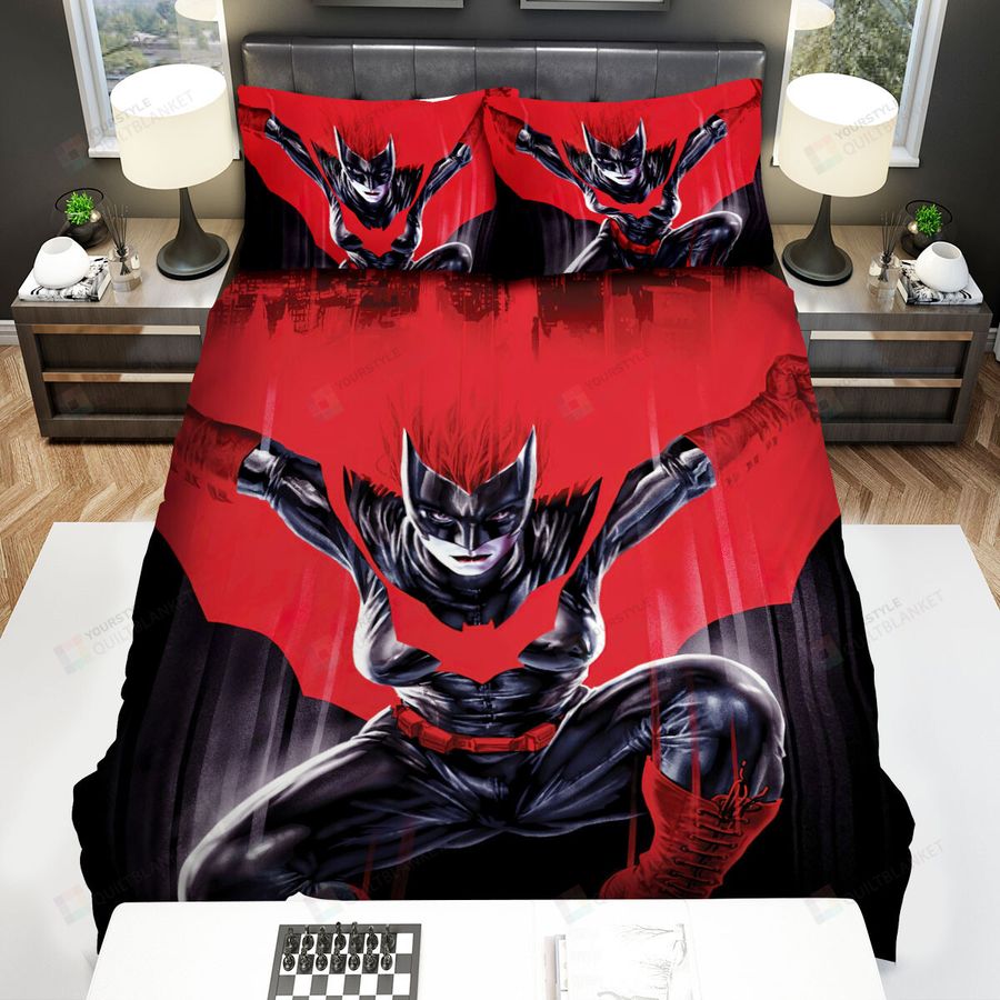 Batwoman The Red City Bed Sheets Spread Comforter Duvet Cover Bedding Sets