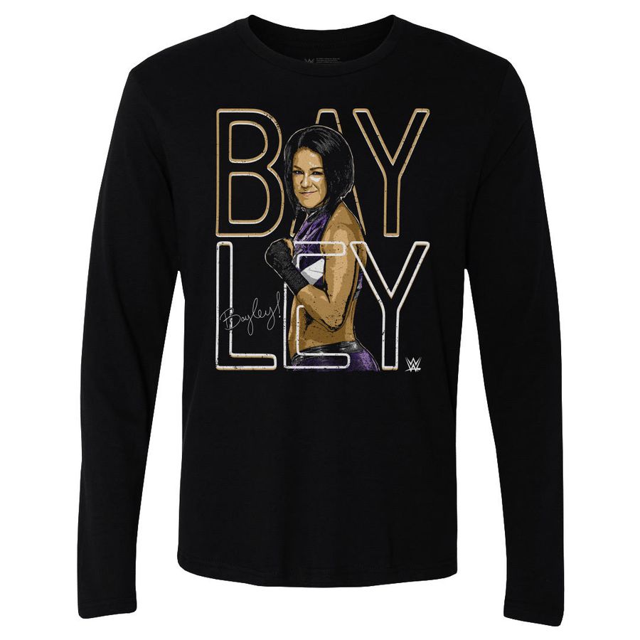 Bayley Name Outline WHT - Women Superstars _0t-shirt sweatshirt hoodie Long Sleeve shirt