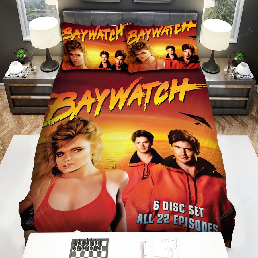 Baywatch (1989–2001) The Complete Season Two Movie Poster Bed Sheets Spread Comforter Duvet Cover Bedding Sets