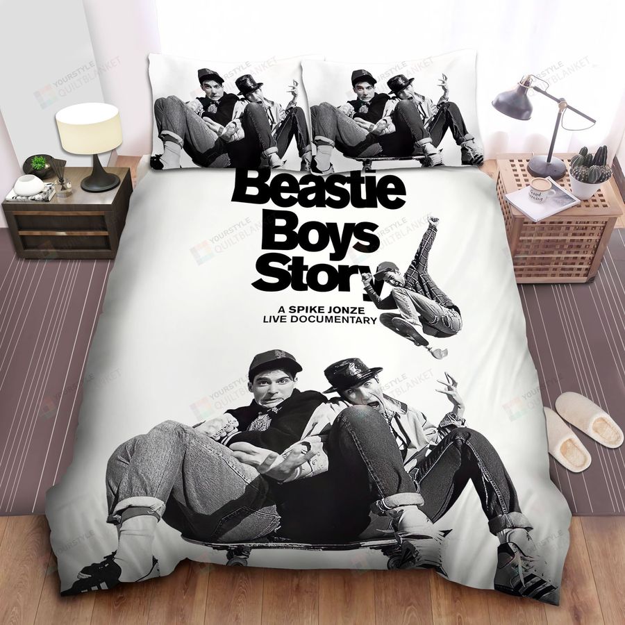 Beastie Boys Black &Amp White Photograph Bed Sheet Spread Comforter Duvet Cover Bedding Sets