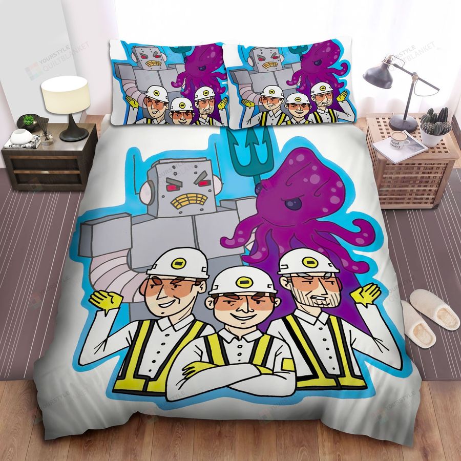 Beastie Boys Intergalactic In Cartoon Bed Sheet Spread Comforter Duvet Cover Bedding Sets