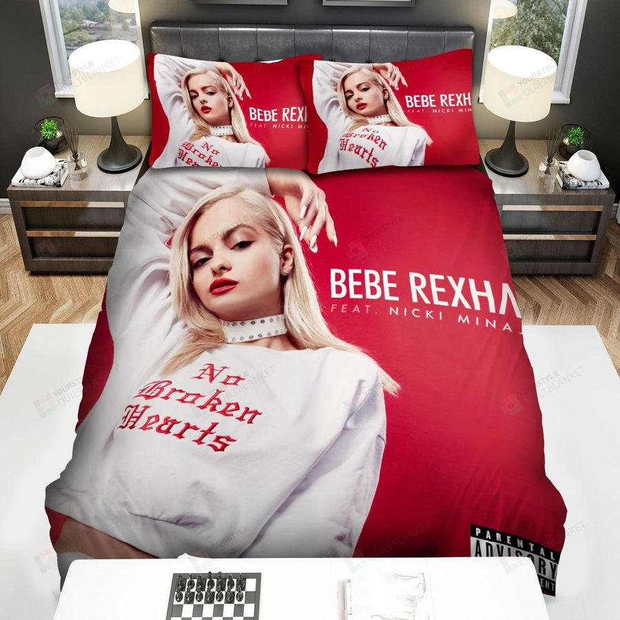 Bebe Rexha No Broken Heart Bed Sheets Spread Comforter Duvet Cover Bedding Sets