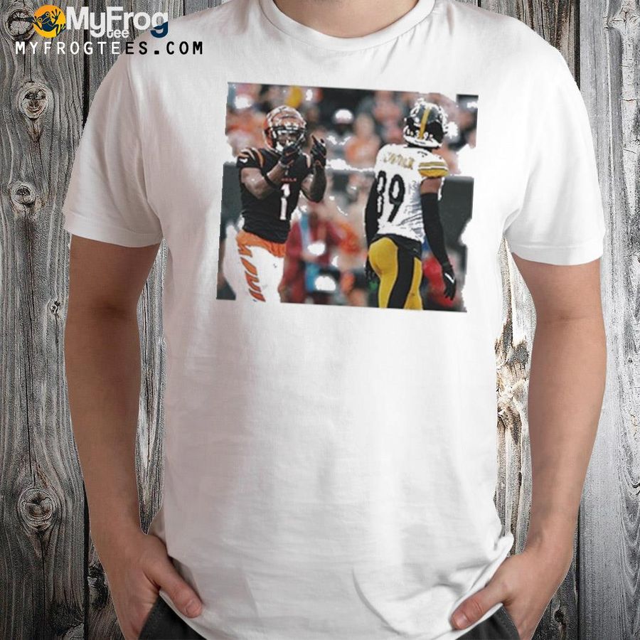 Bengals Ja’Marr Chase Steelers Minkah Fitzpatrick T-Shirt