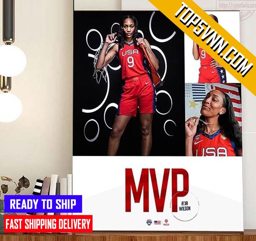 BEST Aja Wilson Is 2022 FIBA Women’S Basketball World Cup MVP Gift Poster Canvas