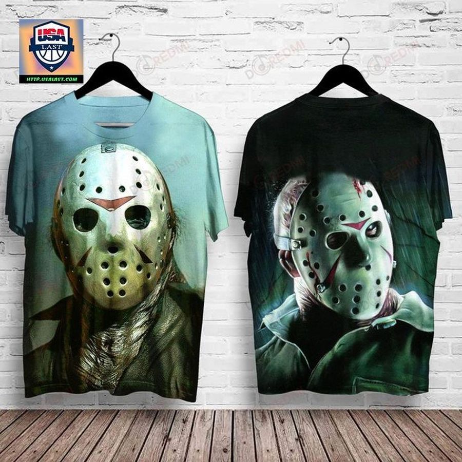 Best Gift - Friday The 13th Jason Voorhees Mask Horror 3D Shirt