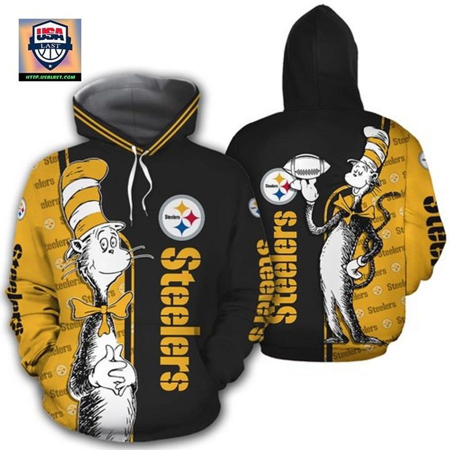 Best Gift - Pittsburgh Steelers Dr Seuss 3D Hoodie