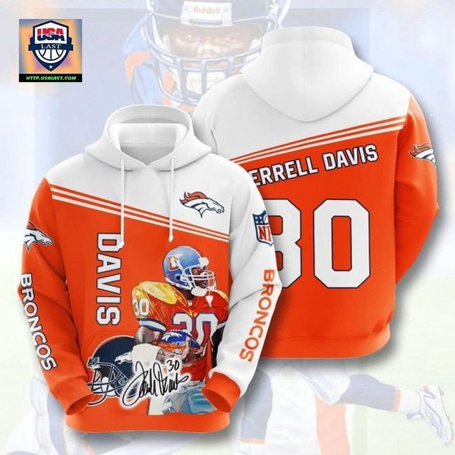Best Gift - Terrell Davis Denver Broncos 3D Hoodie