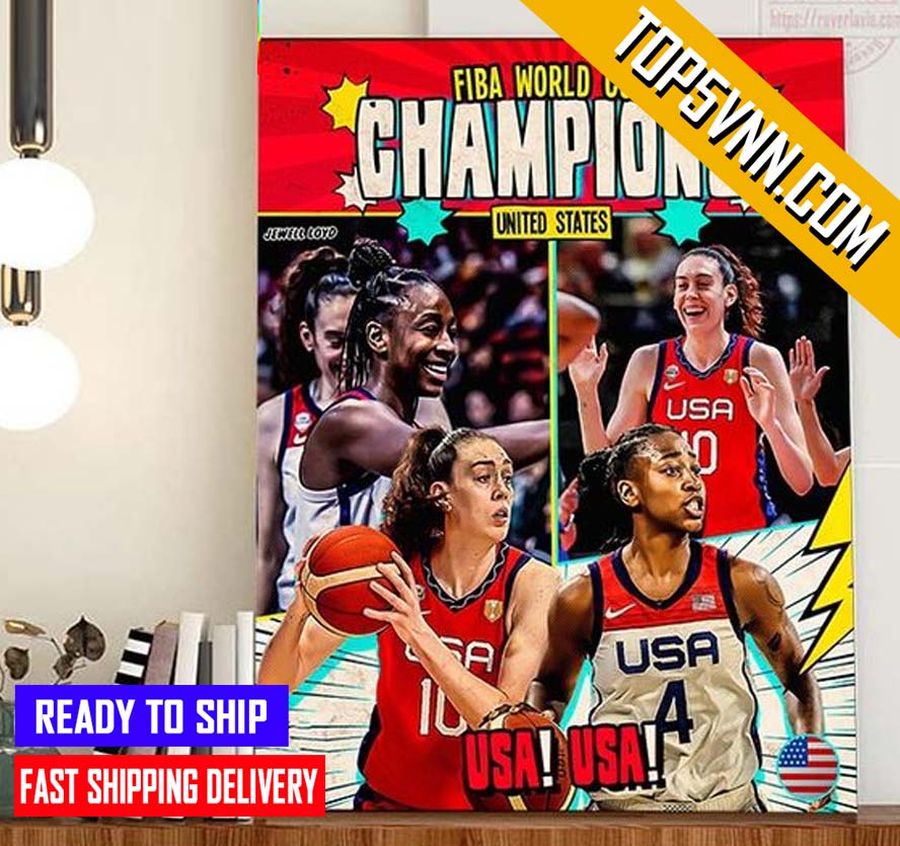 BEST USA Basketball Champs 2022 FIBA Women’S Basketball World Cup Champions Gift Poster Canvas