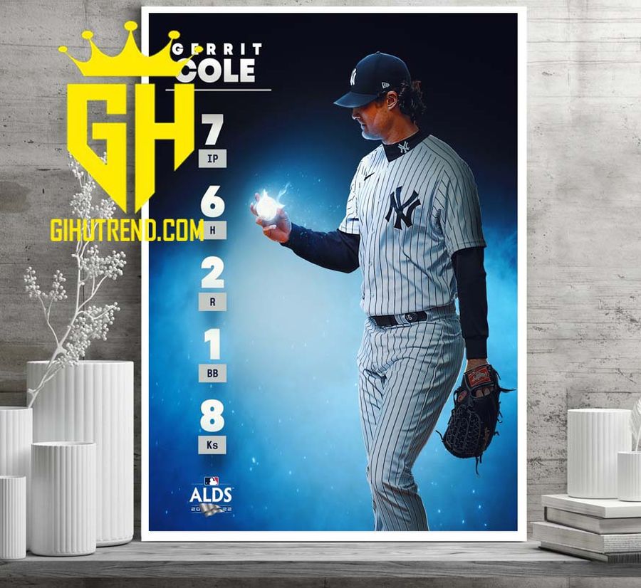 Big Game Gerrit Cole With A Big Time Performance Postseason MLB 2022 Poster Canvas