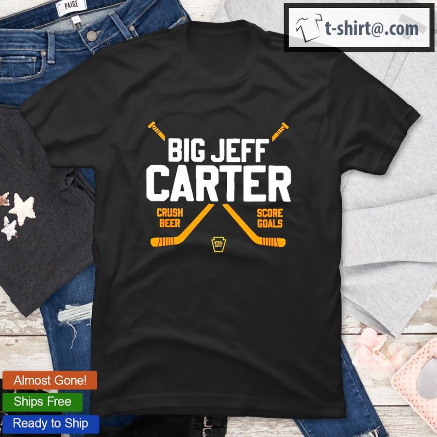 Big Jeff Carter Crush Beer Score Goals T Shirt