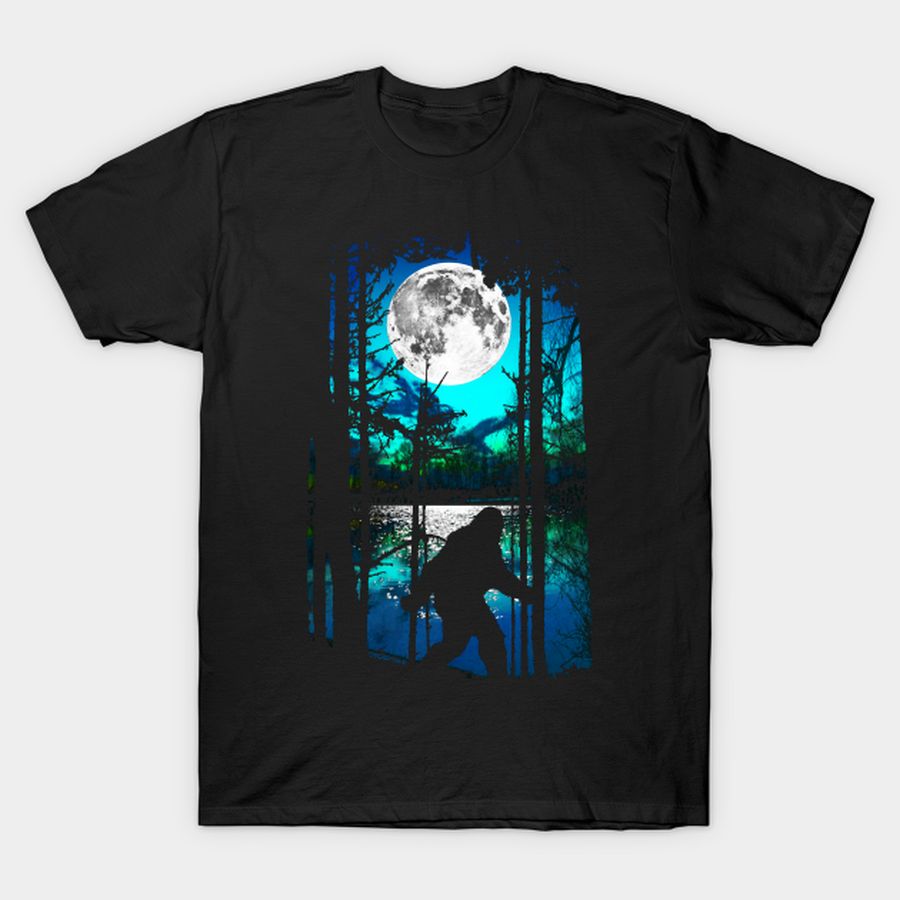 Bigfoot Moon T Shirt, Hoodie, Sweatshirt, Long Sleeve