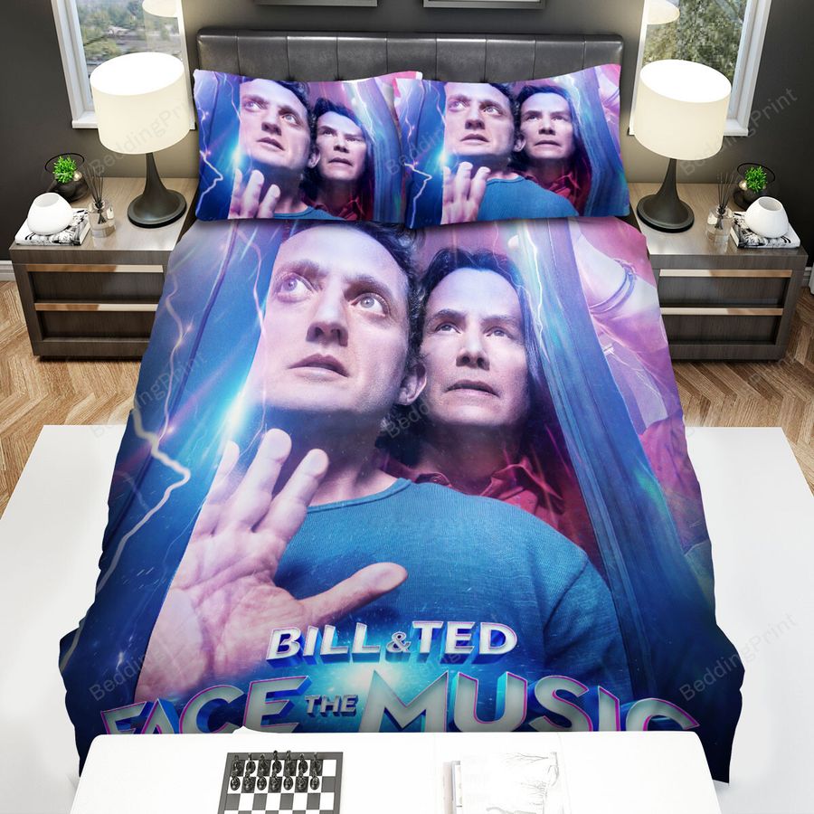 Bill &Amp Ted Face The Music (2020) Movie Poster 5 Bed Sheets Spread Comforter Duvet Cover Bedding Sets