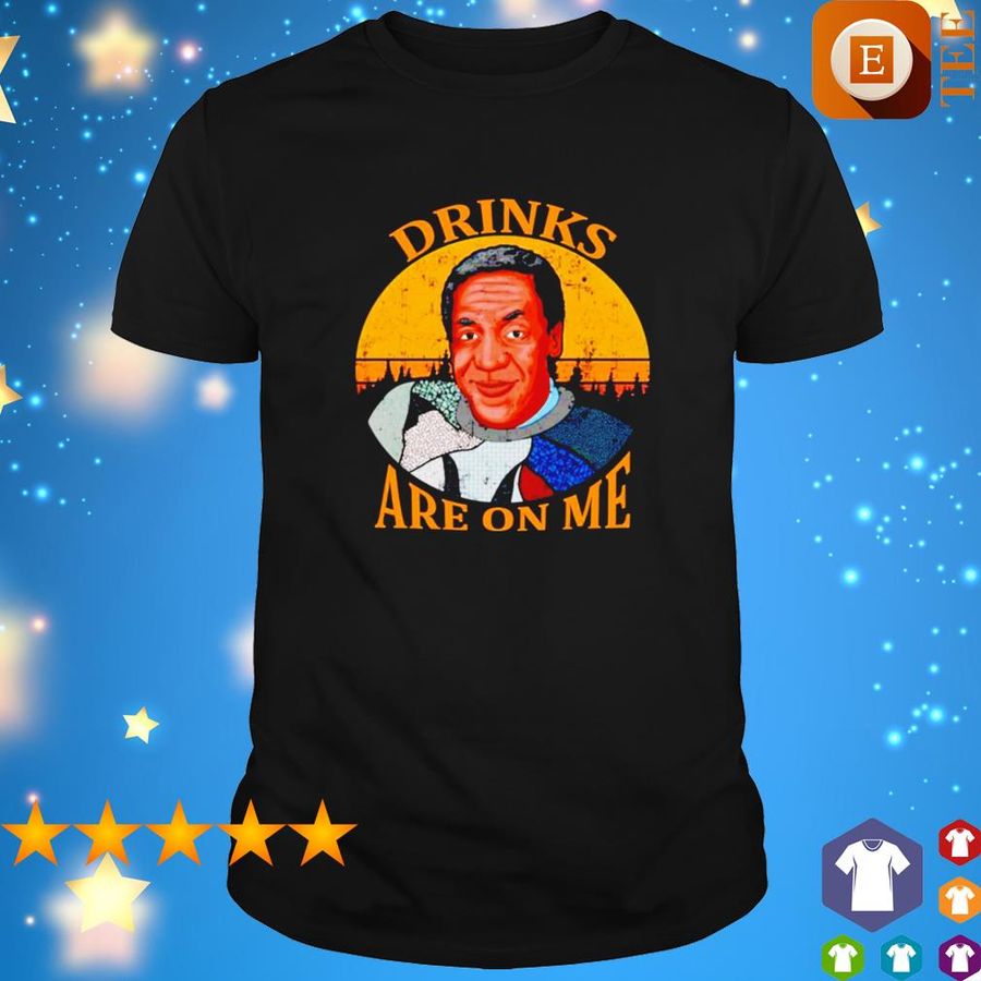 Bill Cosby Drinks Are On Me Vintage Shirt