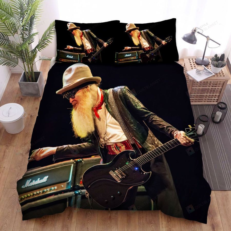 Billy Gibbons With Radio Bed Sheets Spread Comforter Duvet Cover Bedding Sets