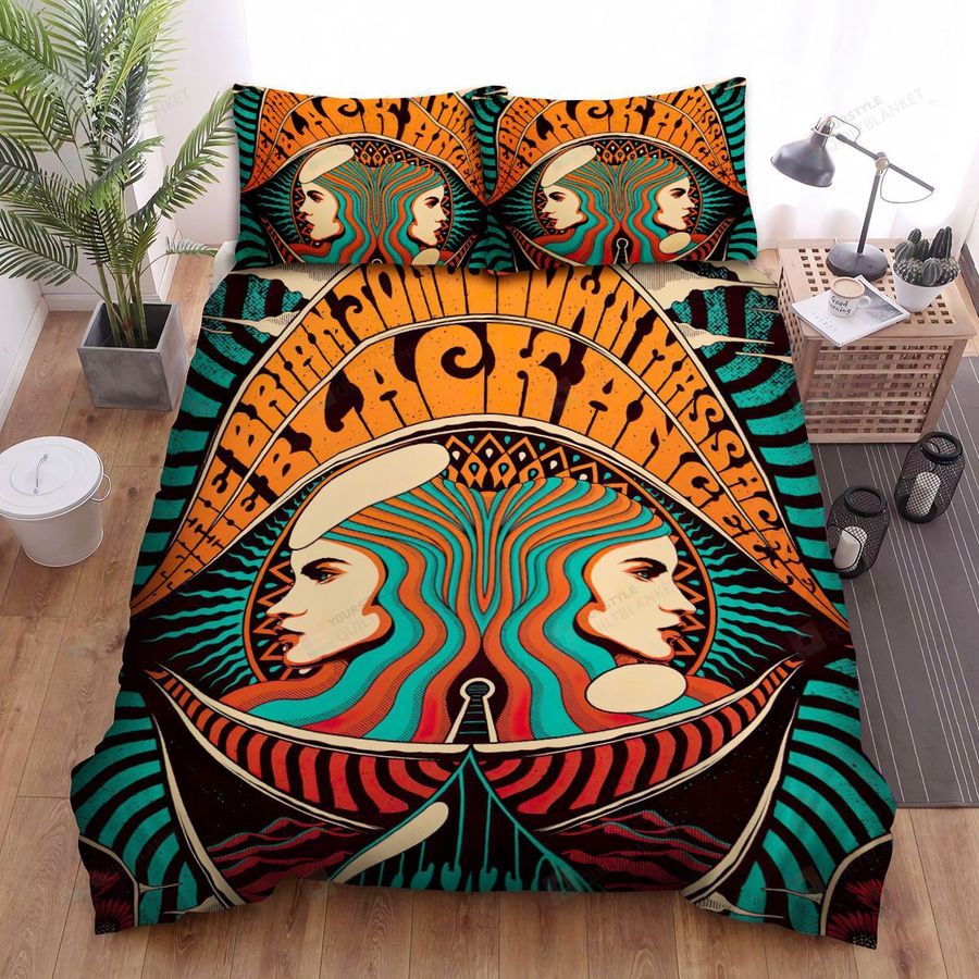 Black Angels Band Brian Jonestown Massacre Poster Bed Sheets Spread Comforter Duvet Cover Bedding Sets