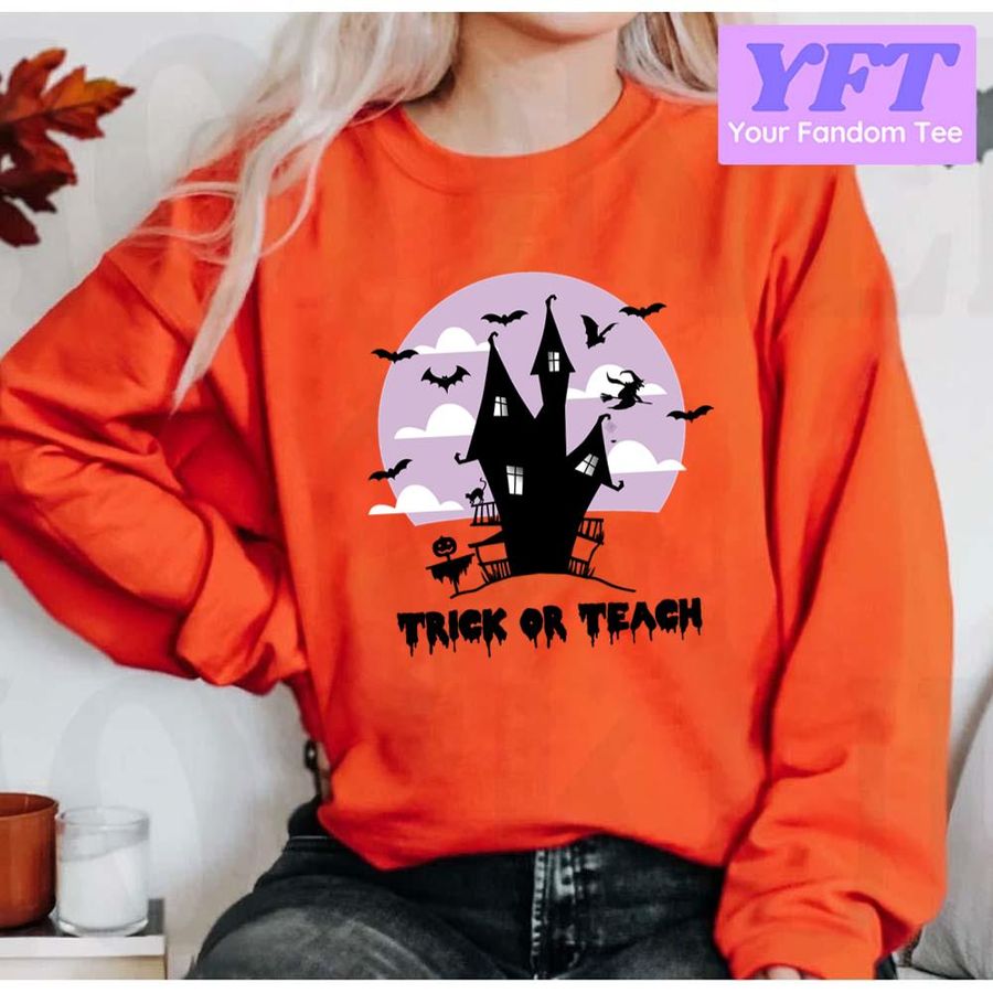 Black Art Trick Or Teach For Teachers Halloween Unisex Sweatshirt