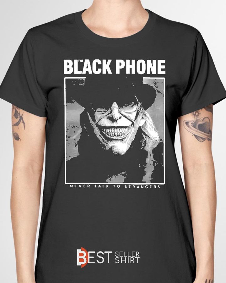 Black Phone The Shirt Never Talk To Strangers Unisex Tee