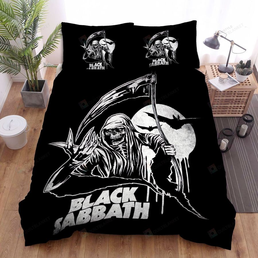 Black Sabbath Grim Reaper &Amp Bats Bed Sheets Spread Comforter Duvet Cover Bedding Sets