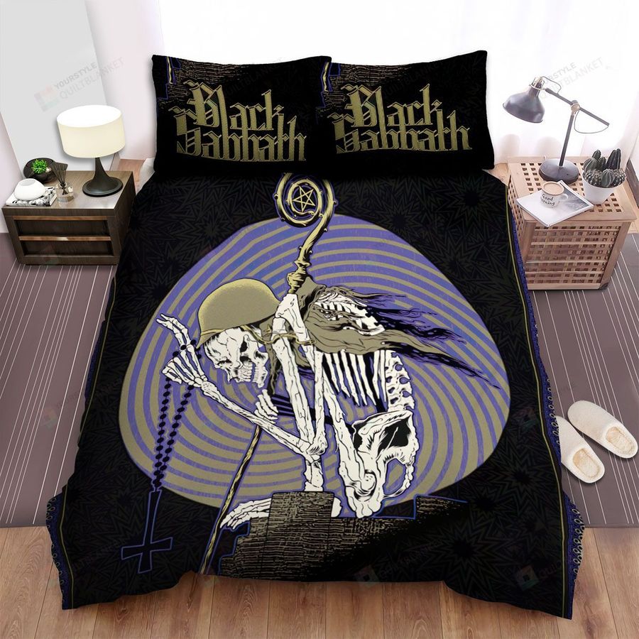Black Sabbath The End Skeleton With The Cross Bed Sheets Spread Comforter Duvet Cover Bedding Sets