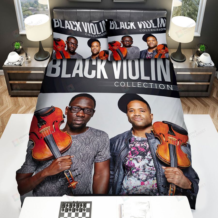 Black Violin Collection Bed Sheets Spread Comforter Duvet Cover Bedding Sets