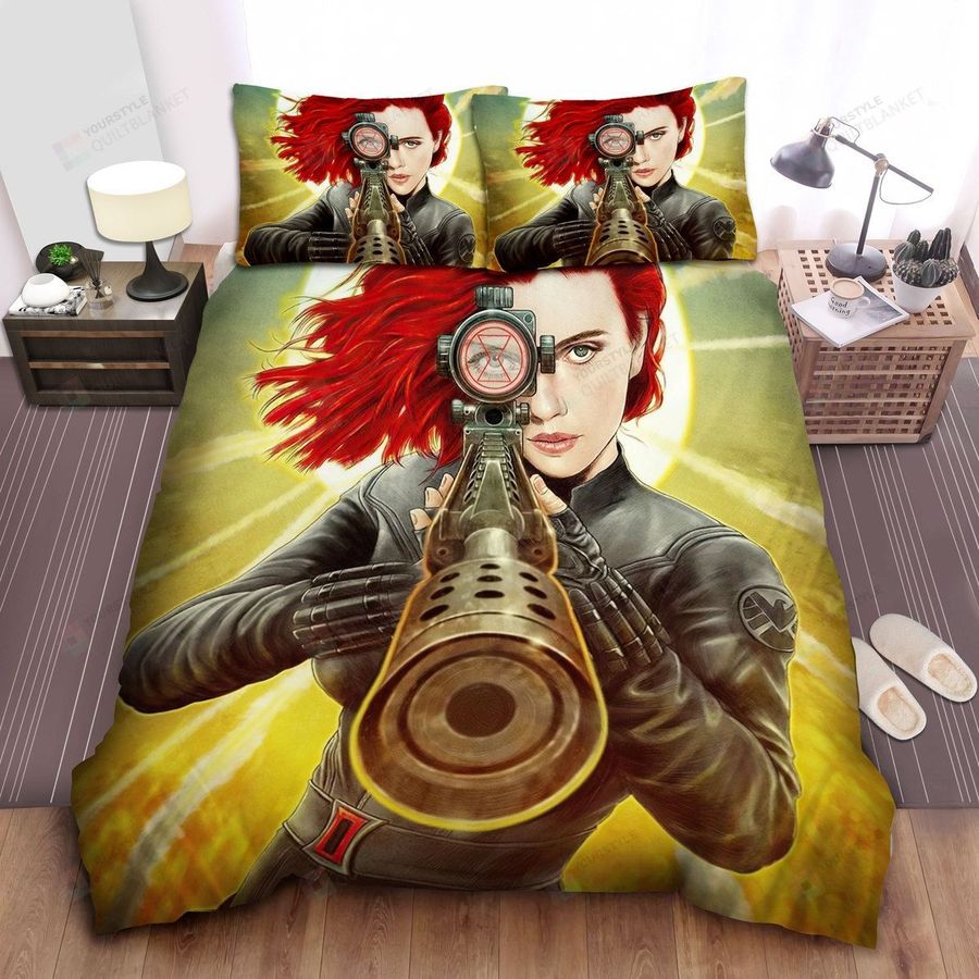 Black Widow, Natasha The Sniper  Bed Sheets Spread Comforter Duvet Cover Bedding Sets