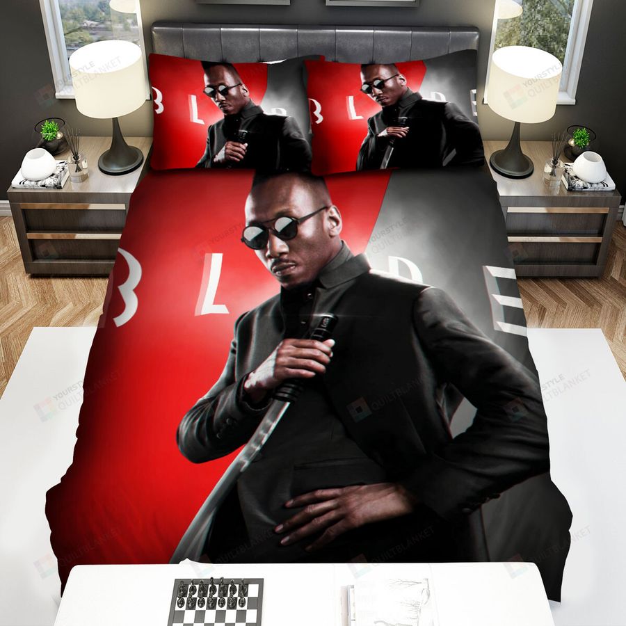 Blade Ii (2002) Black And Red Background Movie Poster Bed Sheets Spread Comforter Duvet Cover Bedding Sets