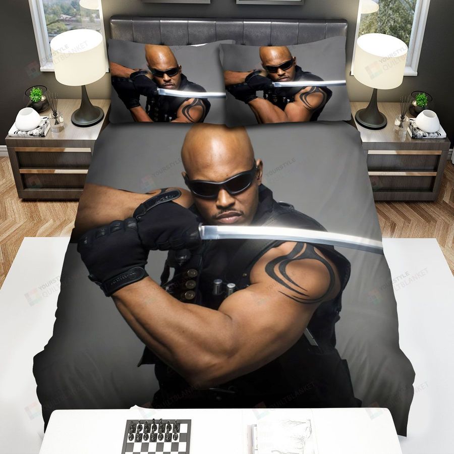Blade Ii (2002) Defensive Posture Movie Poster Bed Sheets Spread Comforter Duvet Cover Bedding Sets