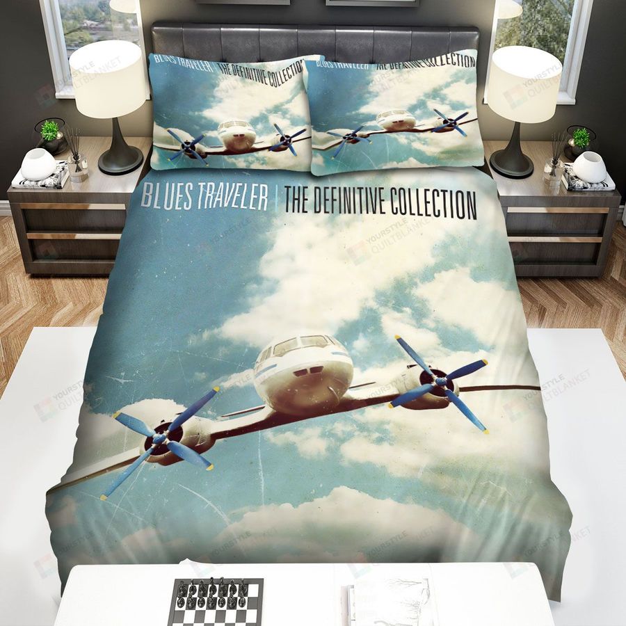 Blues Traveler Band The Definitive Collection Album Cover Bed Sheets Spread Comforter Duvet Cover Bedding Sets
