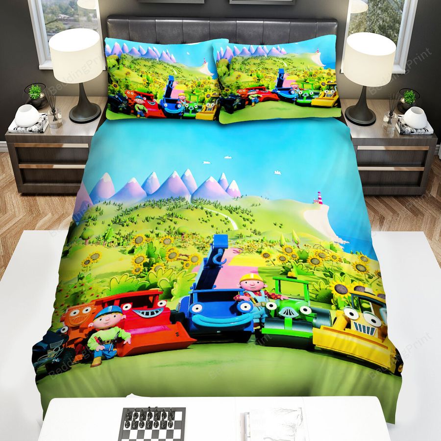 Bob The Builder All Casts Bed Sheets Spread Duvet Cover Bedding Sets