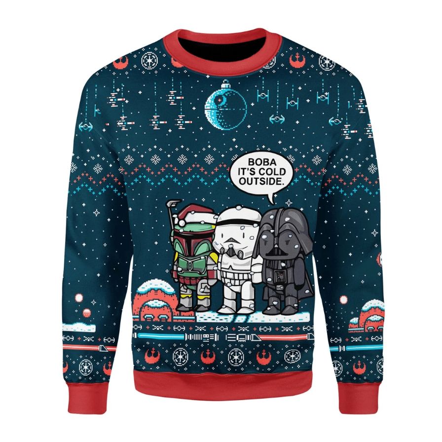 Boba Its Cold Outside Star War Sweater