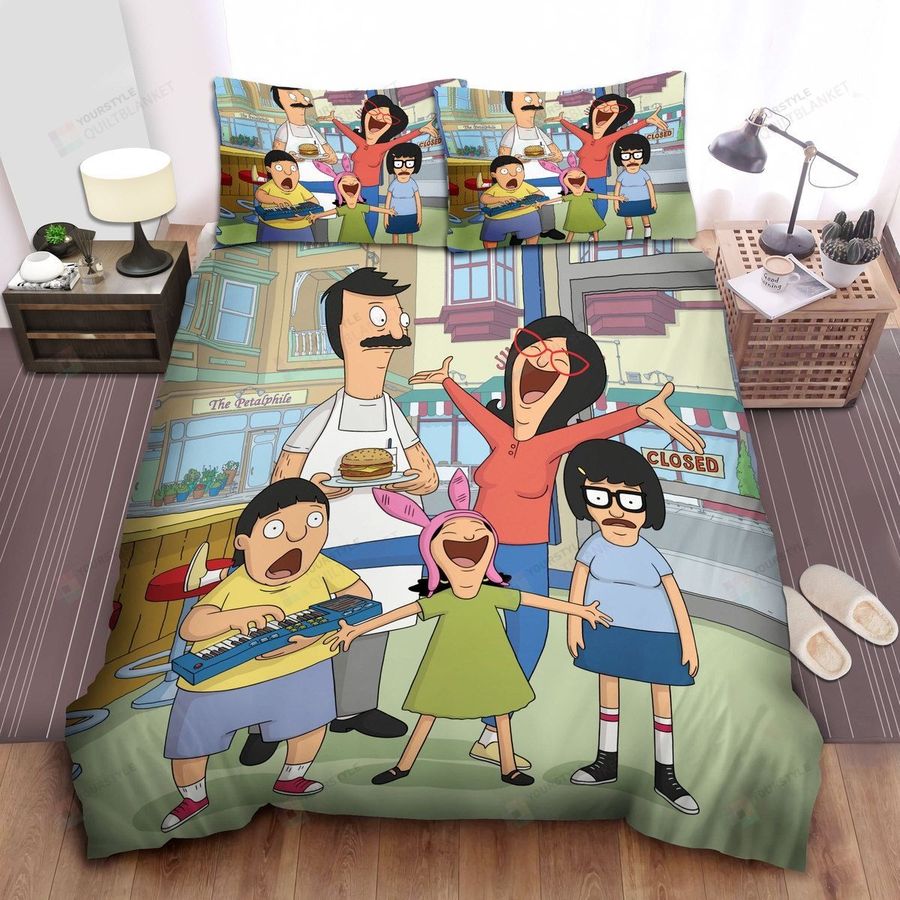 Bob's Burgers Belcher Family In The 2021 Movie Poster Bed Sheets Spread Comforter Duvet Cover Bedding Sets