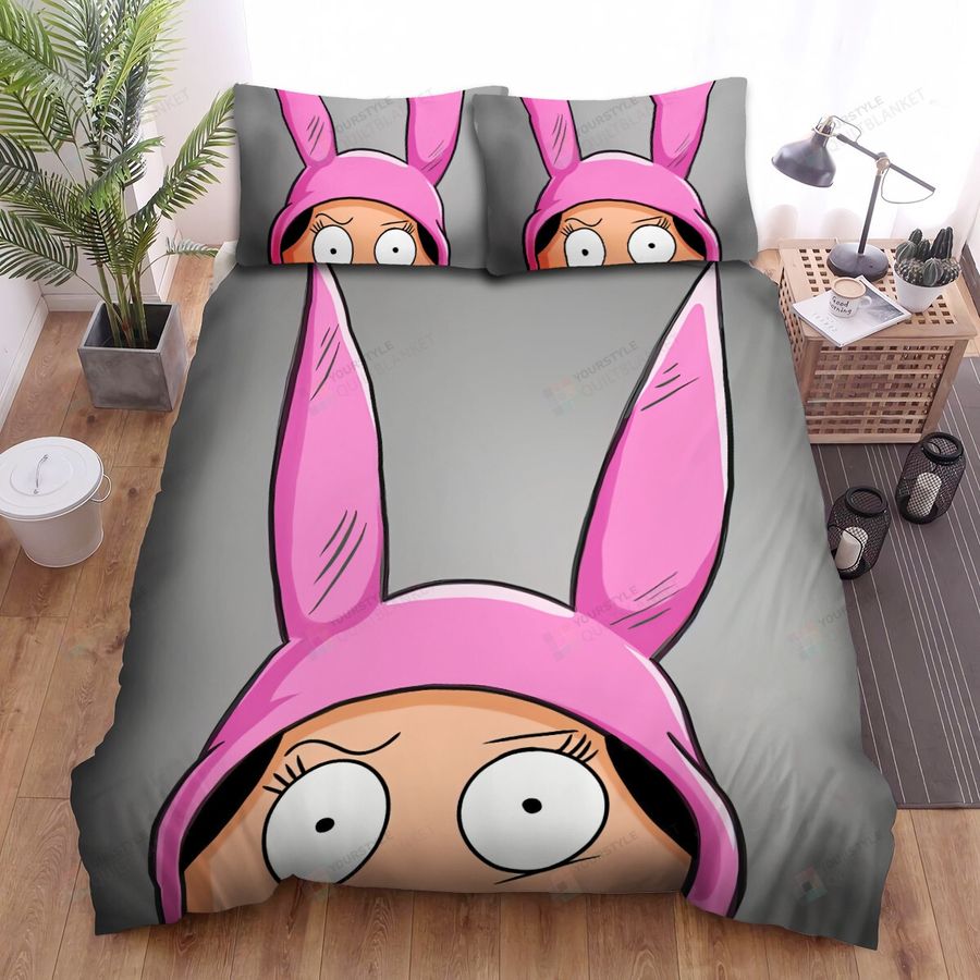 Bob's Burgers Louise Belcher And Her Bunny Ears Bed Sheets Spread Comforter Duvet Cover Bedding Sets