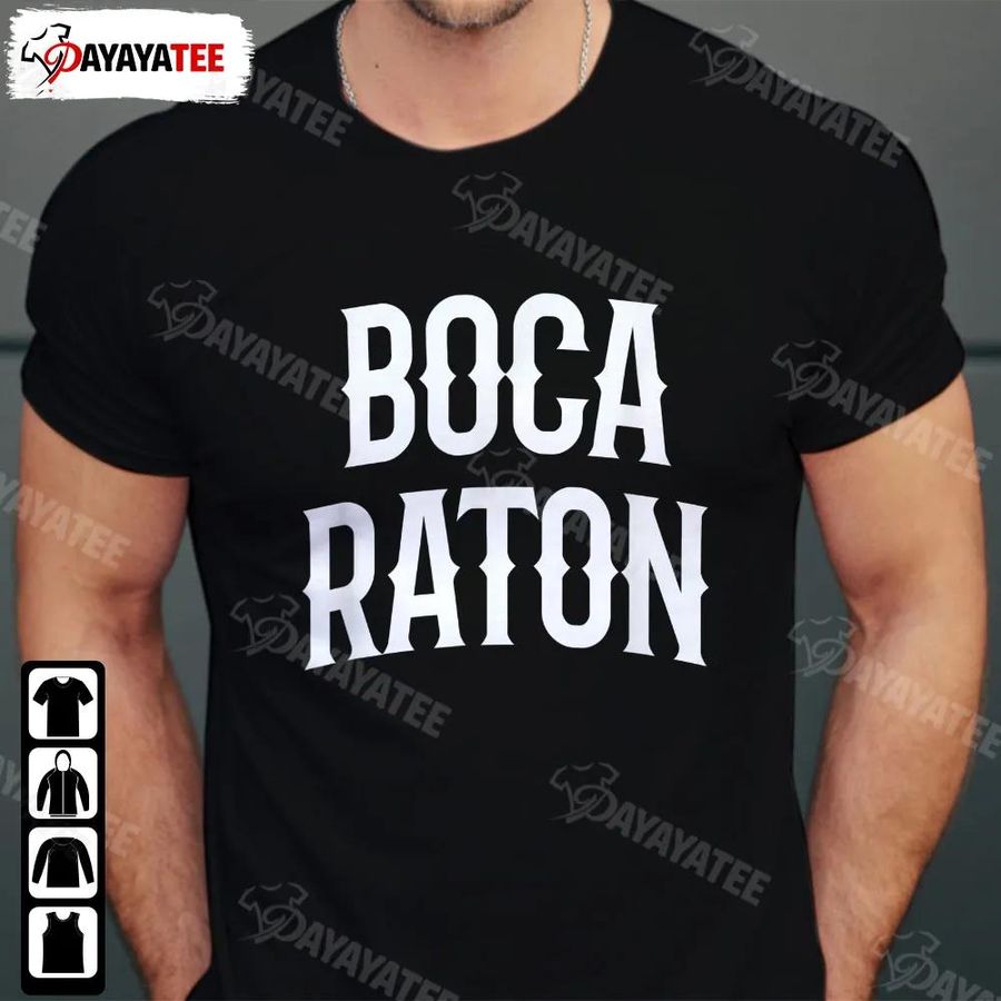 Boca Raton Arch College University Alumni Shirt Vintage Retro Arch Font Funny Gift
