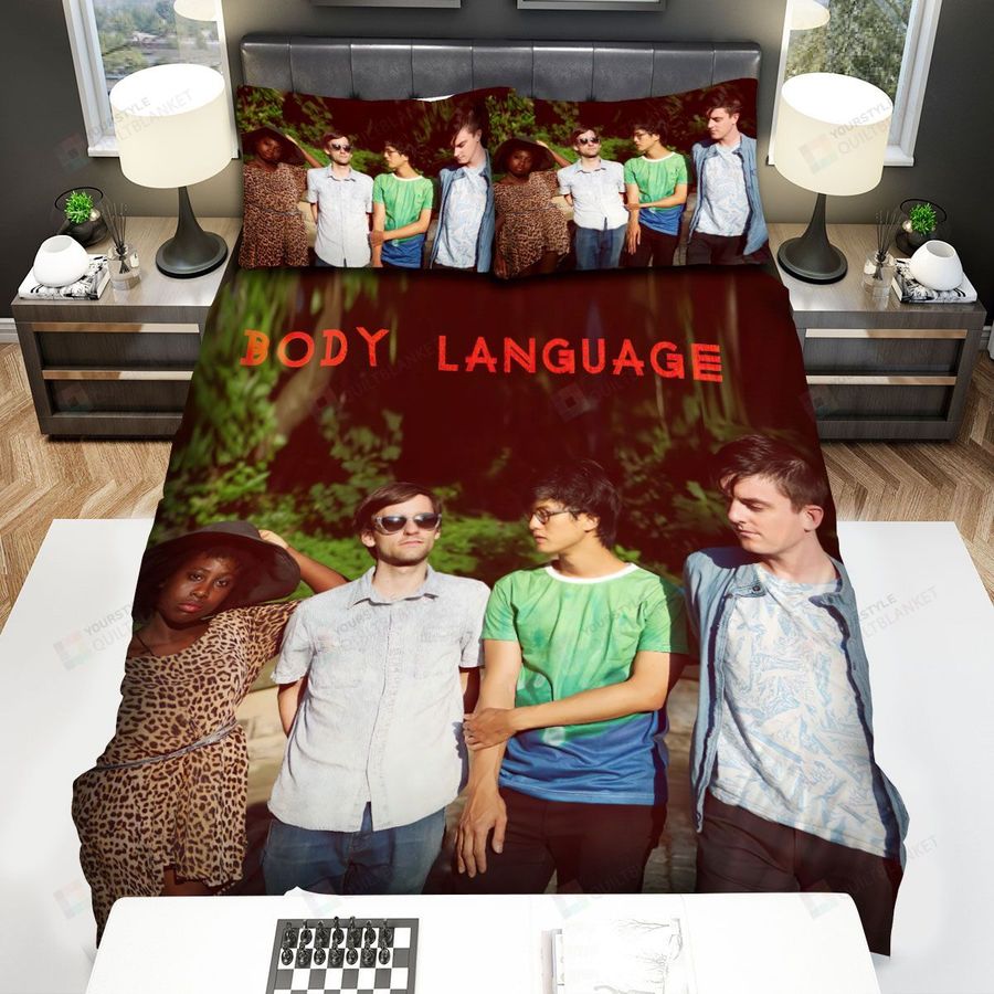 Body Language Outdoor Photoshoot Bed Sheets Spread Comforter Duvet Cover Bedding Sets