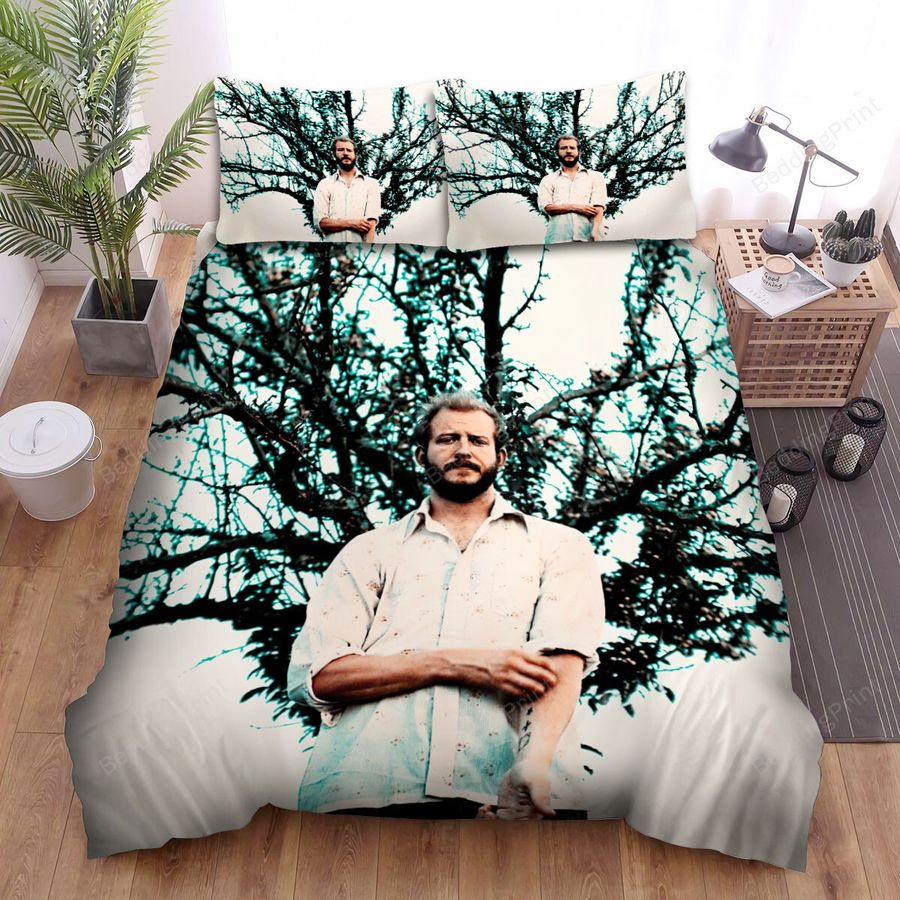 Bon Iver Posting Green Tree Background Bed Sheets Spread Comforter Duvet Cover Bedding Sets