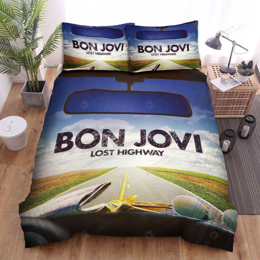 Bon Jovi Cover Album Lost Highway Bed Sheets Spread Comforter Duvet Cover Bedding Sets