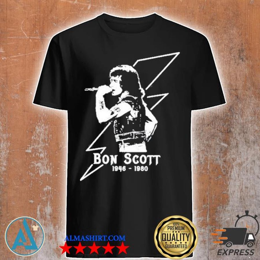 Bon scott 1964 1980 ac DC band music new 2021 shirt