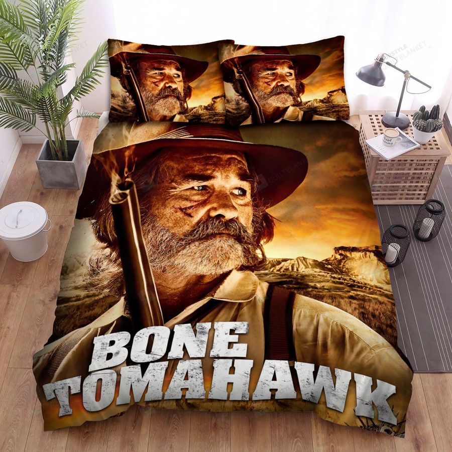 Bone Tomahawk War And Skull Movie Poster Bed Sheets Spread Comforter Duvet Cover Bedding Sets