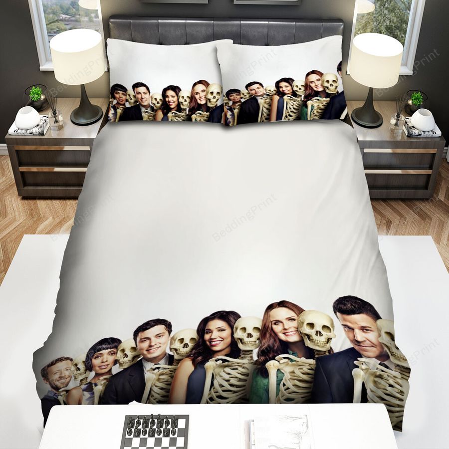 Bones (2005–2017) Movie Poster Theme 4 Bed Sheets Spread Comforter Duvet Cover Bedding Sets