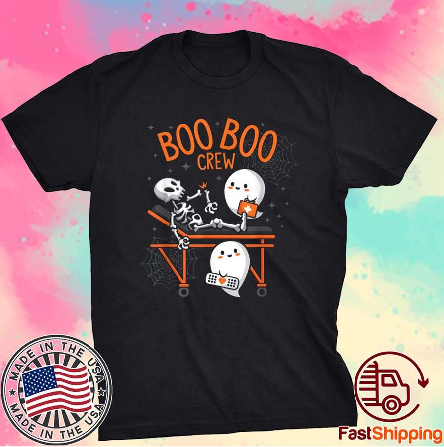 Boo Boo Crew Ghost Doctor Paramedic EMT Nurse Halloween Shirt